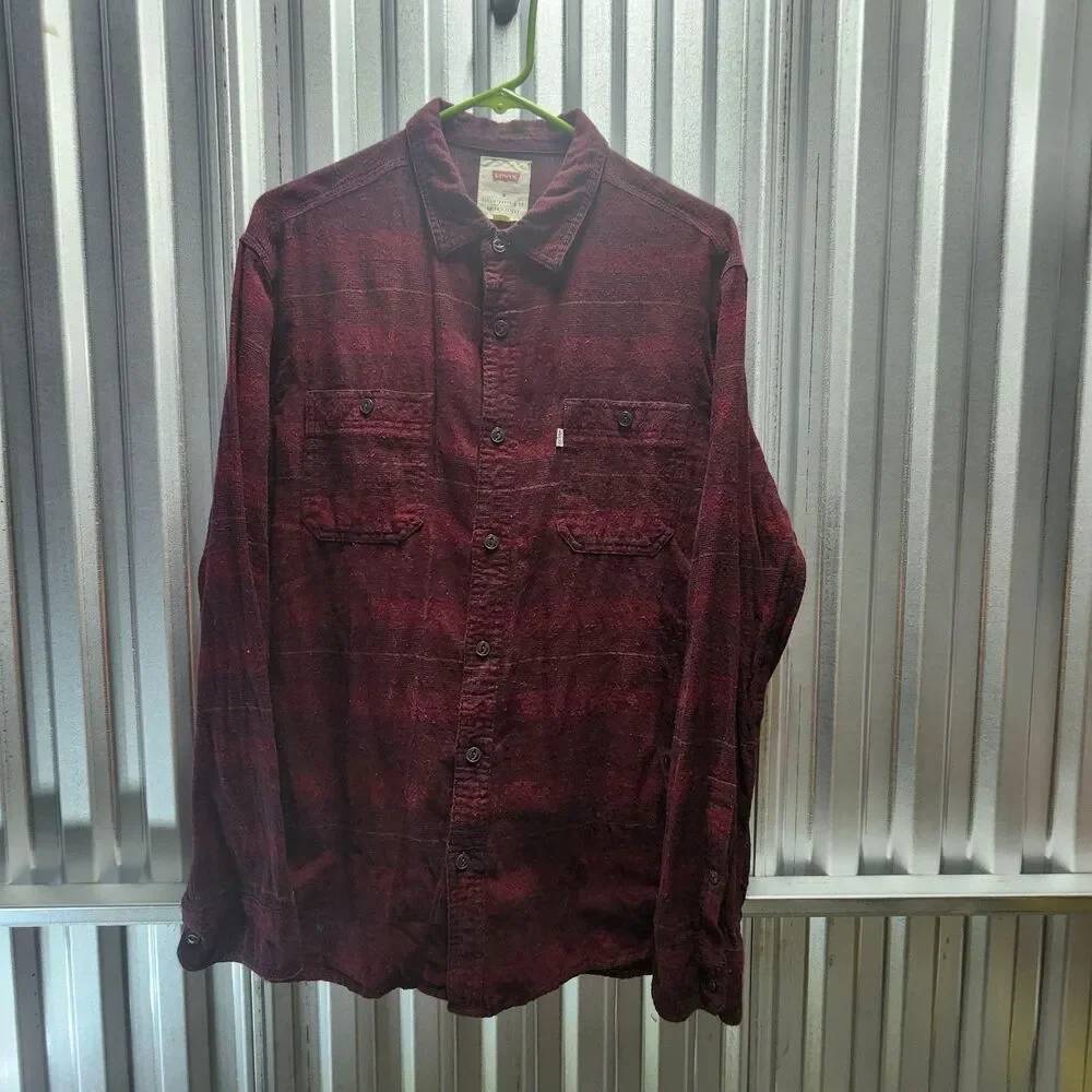 Levi's Striped Long Sleeve Button Down Men's Shirt Size M